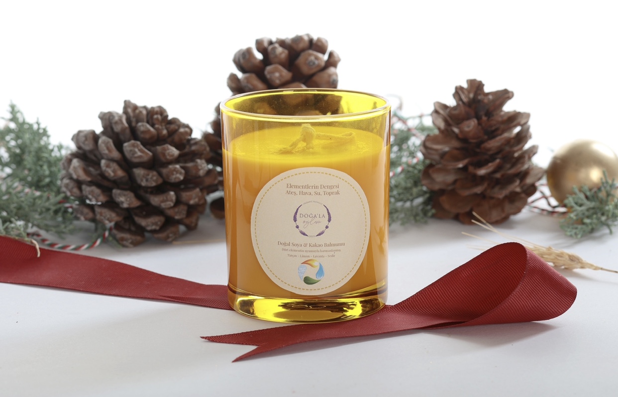 Doğal Soya Ve Kakao Balmumu Mum