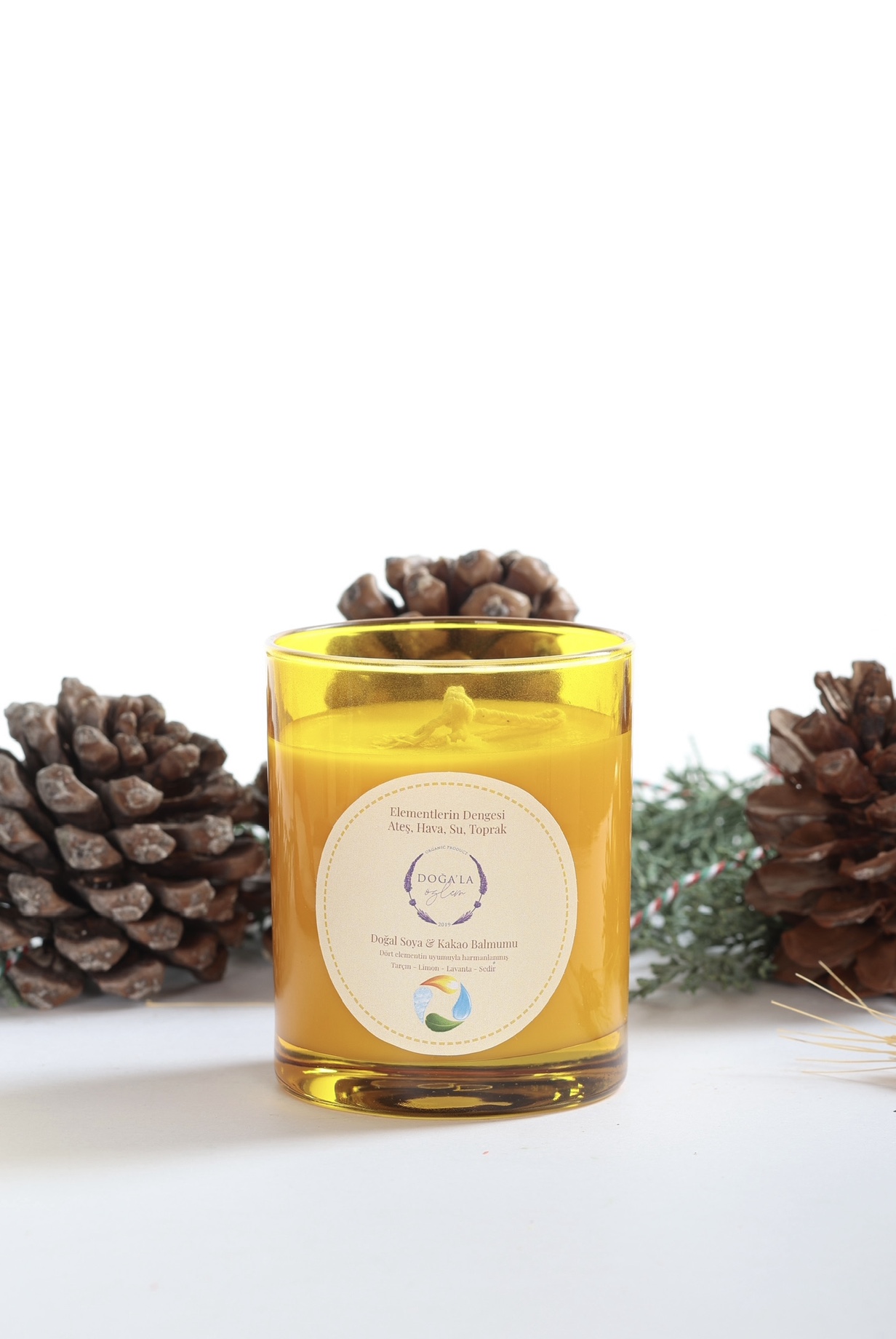 Doğal Soya Ve Kakao Balmumu Mum - Görsel 5