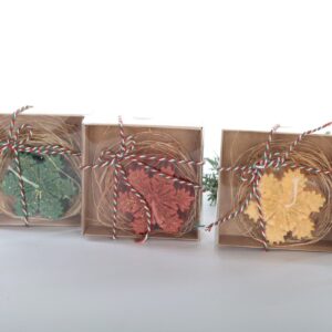 Alternative view of Üçlü Kar Tanesi Mum Seti