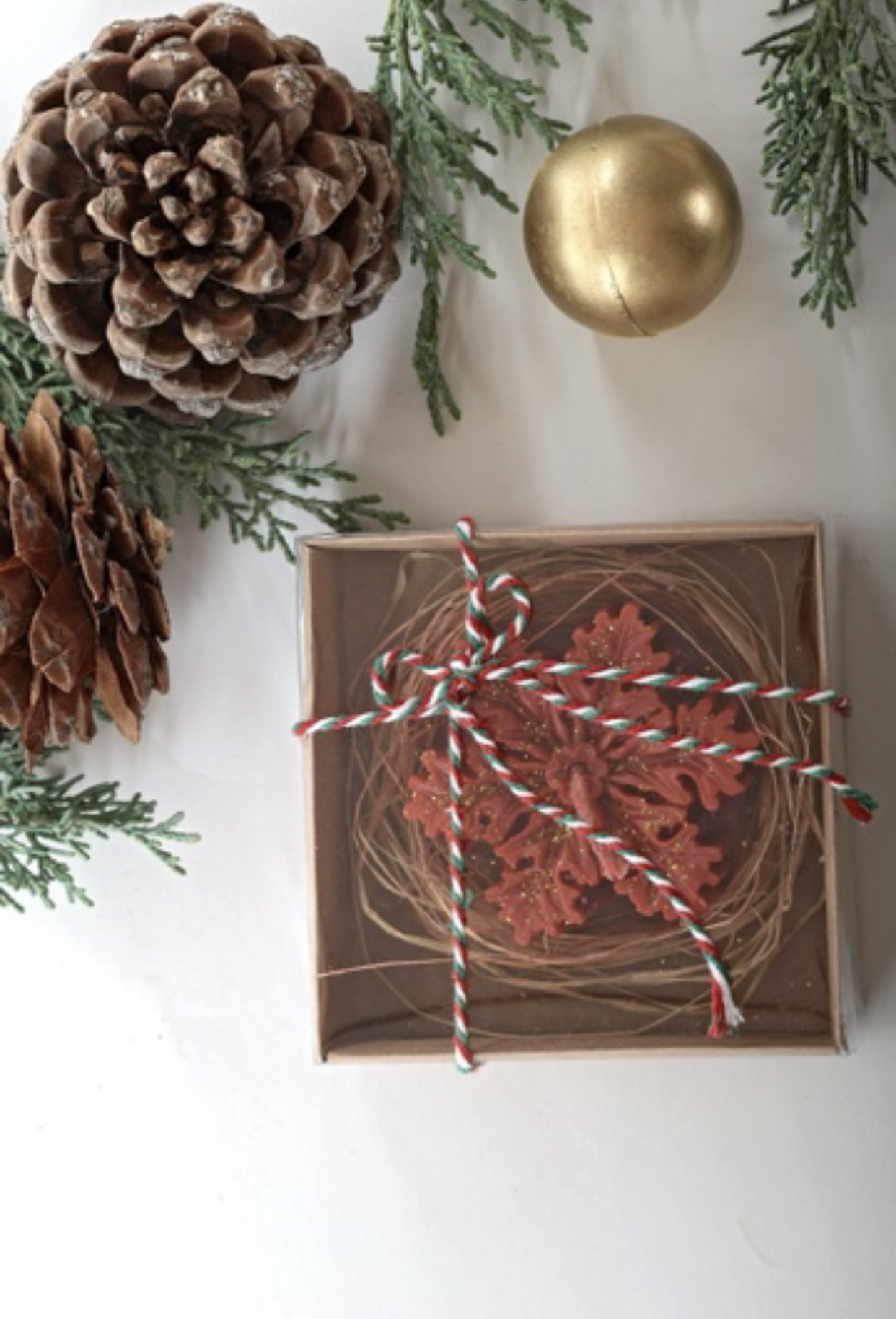 Üçlü Kar Tanesi Mum Seti - Görsel 4